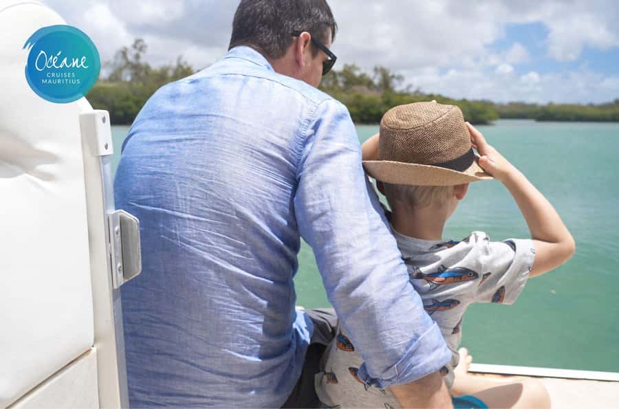 5 Islands Tour: New OCÉANE Private Pontoon Boat cruise - Setting out from Pointe Maurice