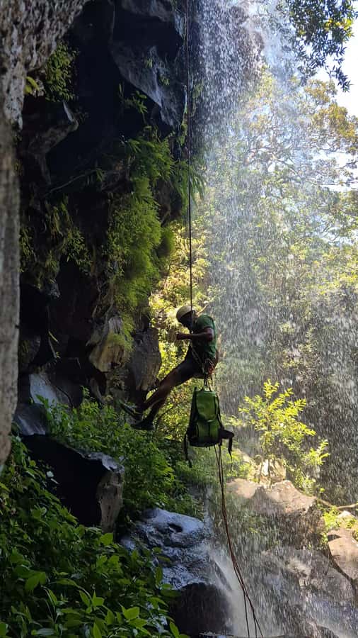 Abseiling/Canyoning - Waterfalls, forest paths, and the optional jumps
