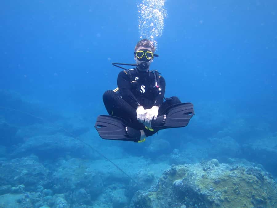 Blue Bay: LEARN TO DIVE TODAY with CORAL DIVING Team - Seeing Blue Bay from below the surface