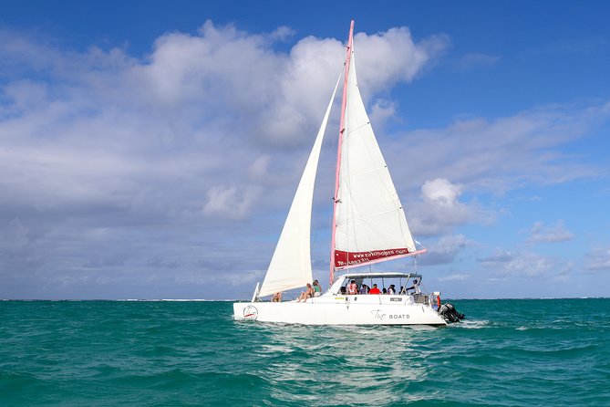 Catamaran cruise to Ile aux cerfs with bbq lunch - The opening cruise to the GRSE waterfalls
