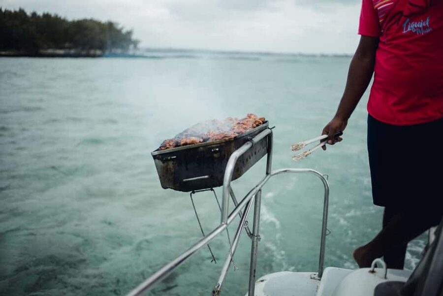 Full-day Catamaran Cruise to Ile aux Cerfs with Lunch - Sailing the east coast on a 42-foot catamaran