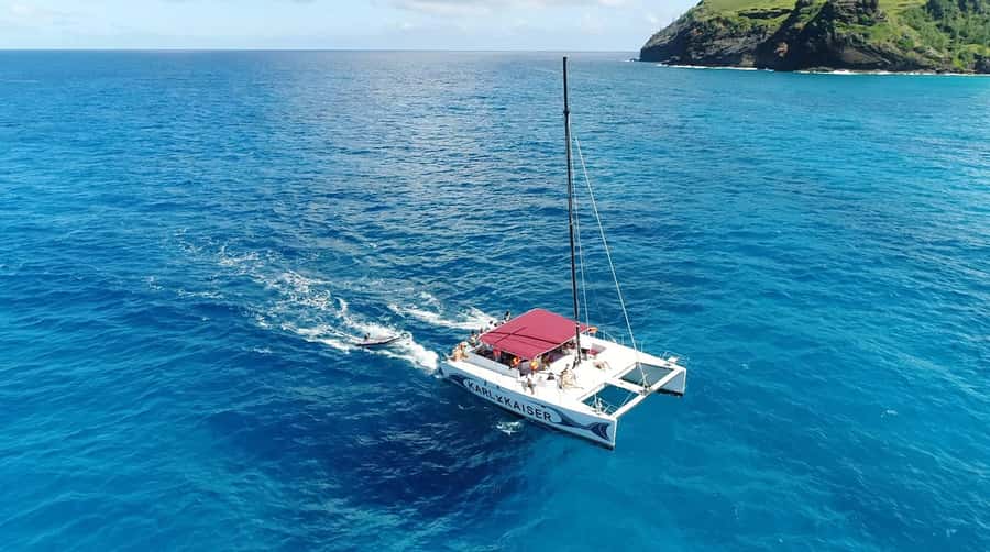 Grand Bay: Catamaran Cruise to Flat Island with BBQ Lunch - The mood aboard the catamaran