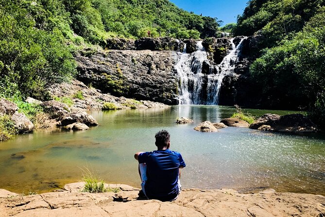 Guided Hiking The 7 WATERFALLS with relaxing car tour in the end - Who will enjoy this Mauritian day most