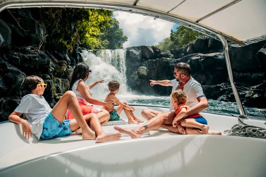 Ile Aux Cerfs: Catamaran Cruise, island, waterfalls, Lunch - Who will enjoy this catamaran day?