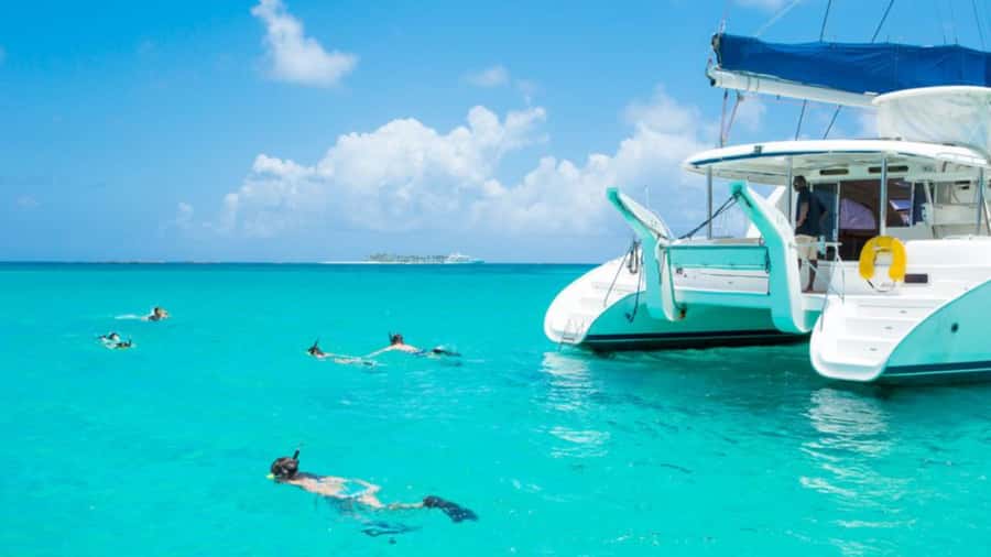 Ile Aux Cerfs Catamaran Cruise & Waterfalls- Lunch & Drinks - A BBQ lunch with drinks included