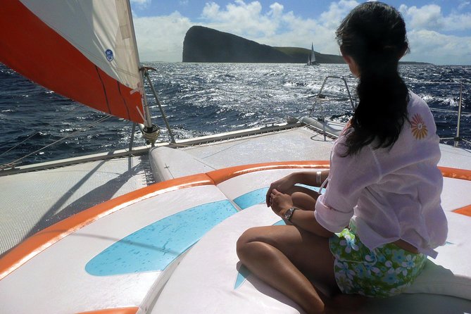 Ilot Gabriel Catamaran Cruise in Mauritius - Sailing north from Grand Baie at 8:00 am