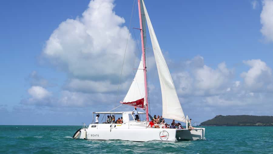 Mauritius: Catamaran Day Cruise to lle aux Cerfs with Lunch - A quick look at the GRSE waterfalls