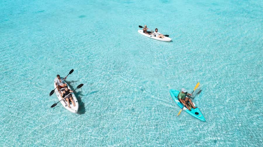 Mauritius: Guided Kayak tour to Benitiers Island - Setting out from Le Morne