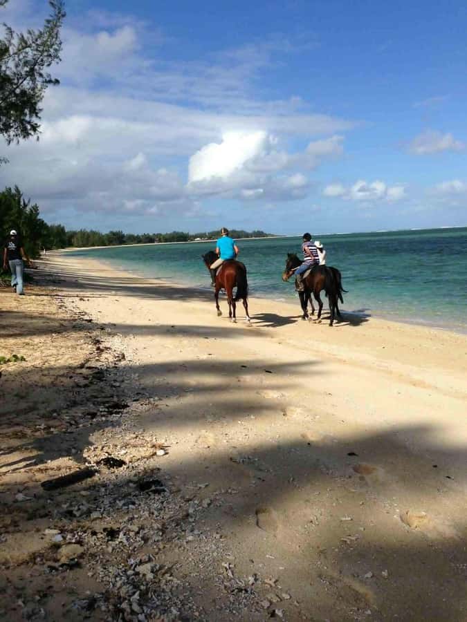 Mauritius: Horse riding on the deserted beach of Riambel - Arriving 30 minutes early at the stables