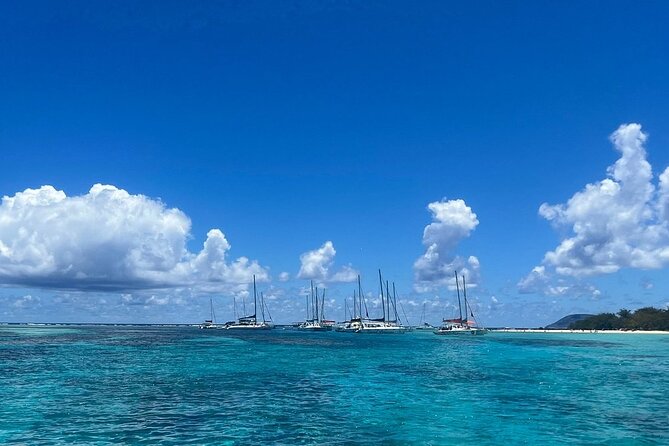 Mauritius: Ile Aux Cerfs Catamaran Tour with Lunch and Drinks - Parasailing, undersea walking, and tube riding