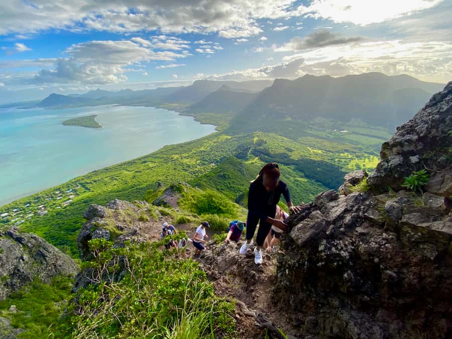 Mauritius: Le Morne Mountain UNESCO Eco Hike - The four scrambling sections are the real test