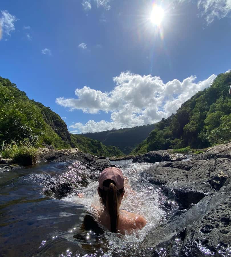 Mauritius Natirel : 7 cascades valley waterfall discovery - The route to five waterfalls