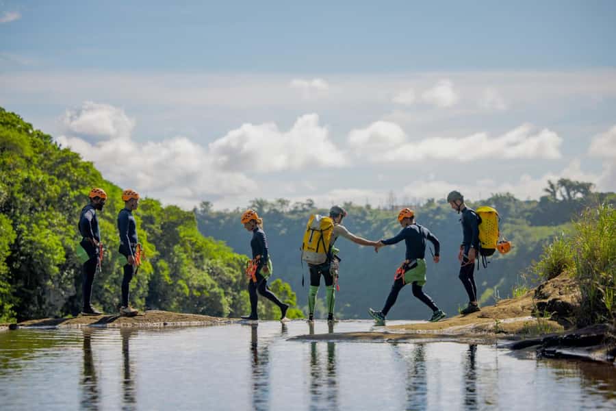 Mauritius: Tamarind Falls Canyoning Adventure - The first walks through the 7 Cascades