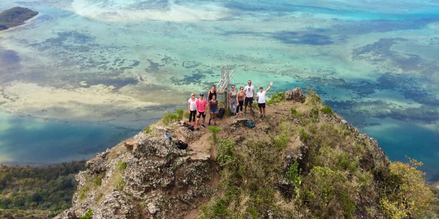 PRIVATE LeMorne Mountain Picturesque Hike-UNESCO Recognised - The middle section: views of Chamarel and the coast