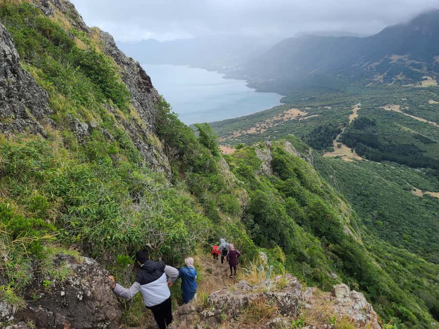 PRIVATE LeMorne Mountain Picturesque Hike-UNESCO Recognised - At the top: wide views and a meaningful pause
