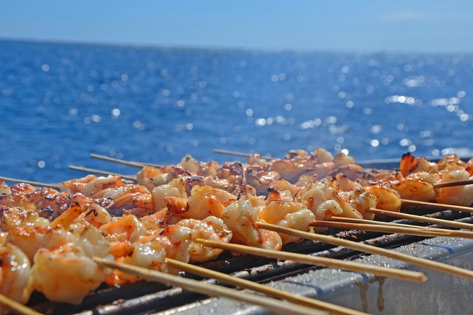 Sailing Catamaran Cruises - The seafood barbecue and open bar