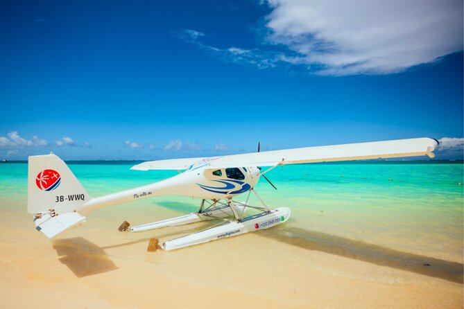 Seaplane Tours over the turquoise lagoon of the East of Mauritius - The ocean takeoff near Mauritius’ east coast
