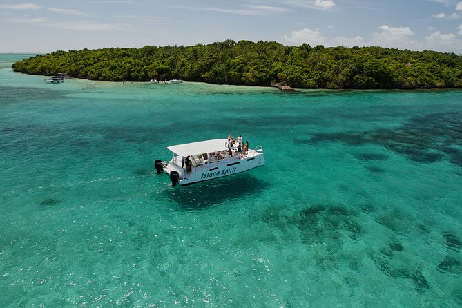 SouthEast Lagoon Discovery on shared basis on a Power Catamaran - Starting at Pointe d’Esny