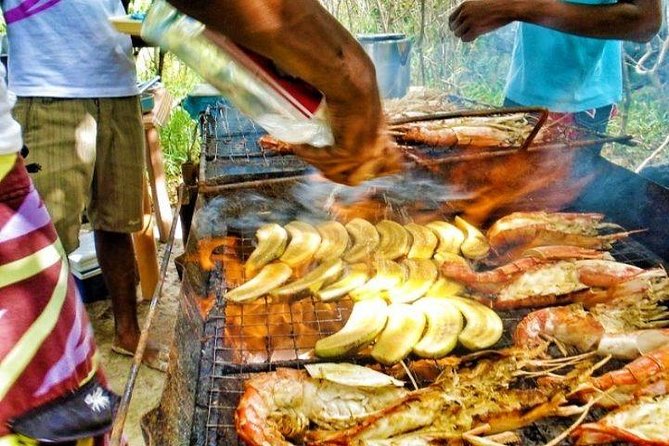 Speedboat Ile aux Cerfs + GRSE Waterfall, BBQ and Bar - The short stop at Grand River South East Waterfall