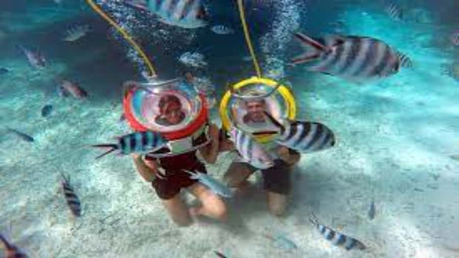 Walking under the sea in Mauritius with transfer - Walking beneath the lagoon near Belle Mare
